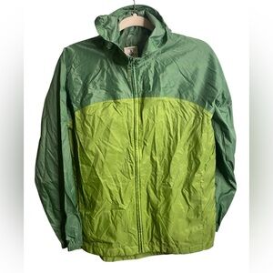 Lands' End Green Raincoat Lightweight Water-Resistant
